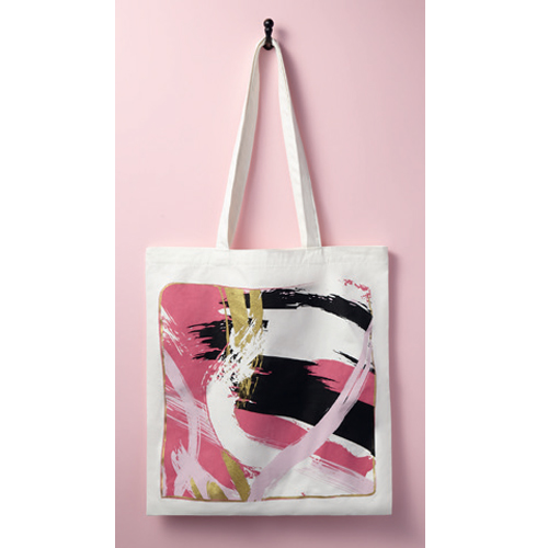 Платнена торба - розова панделка